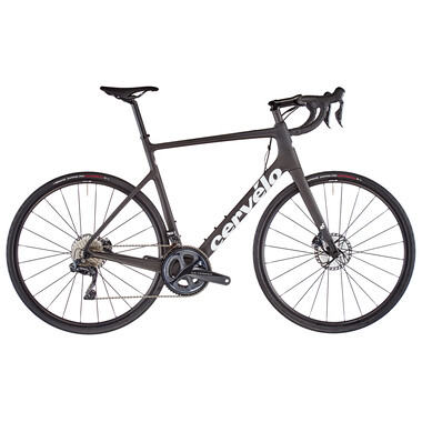 Bicicleta de carrera CERVÉLO CALEDONIA DISC Shimano Ultegra Di2 8050 36/52 Negro/Blanco 2021 0